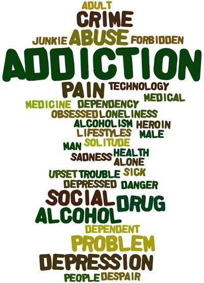 Factors That Contribute to Drug Addiction - addiction words - great oaks recovery center